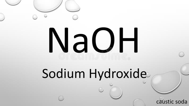 Naoh sodium hydroxide molecule Royalty Free Vector Image
