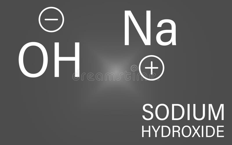 Vector Ballandstick Model Of Sodium Hydroxide Molecule Naoh Or Lye Common  Base A Structural Formula Consisting Of Sodium Oxygen And Hydrogen Stock  Illustration - Download Image Now - iStock