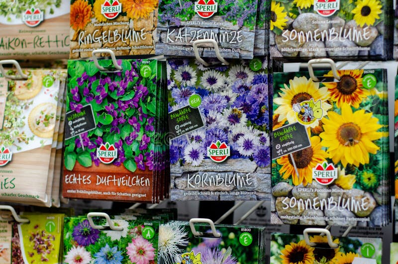 Flower Seeds Shop in the Center of Amsterdam, the Netherlands Editorial