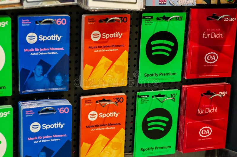 Spotify gift card hi-res stock photography and images - Alamy