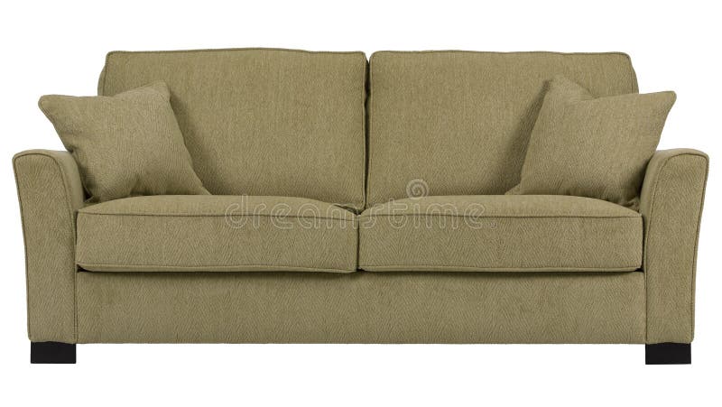 A sofa with white background