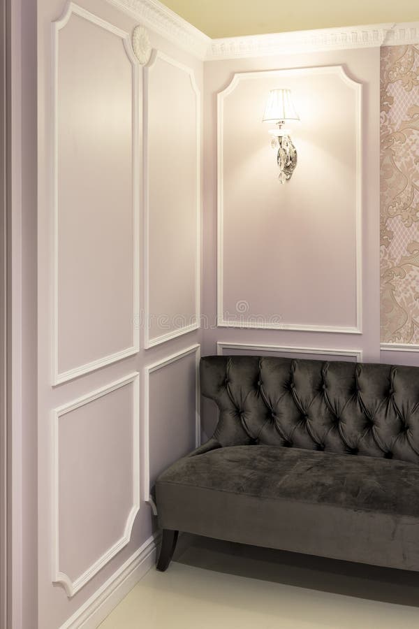 Sofa Anglais Classique De Style Photo stock Image du noir, conception