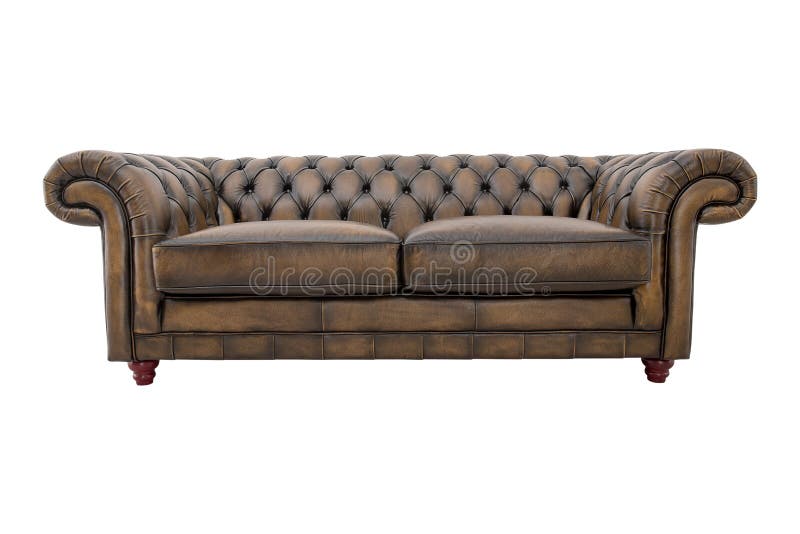 software Update Accustom Sofa in English Style Made of Natural Leather Stock Photo - Image of  household, living: 173300082