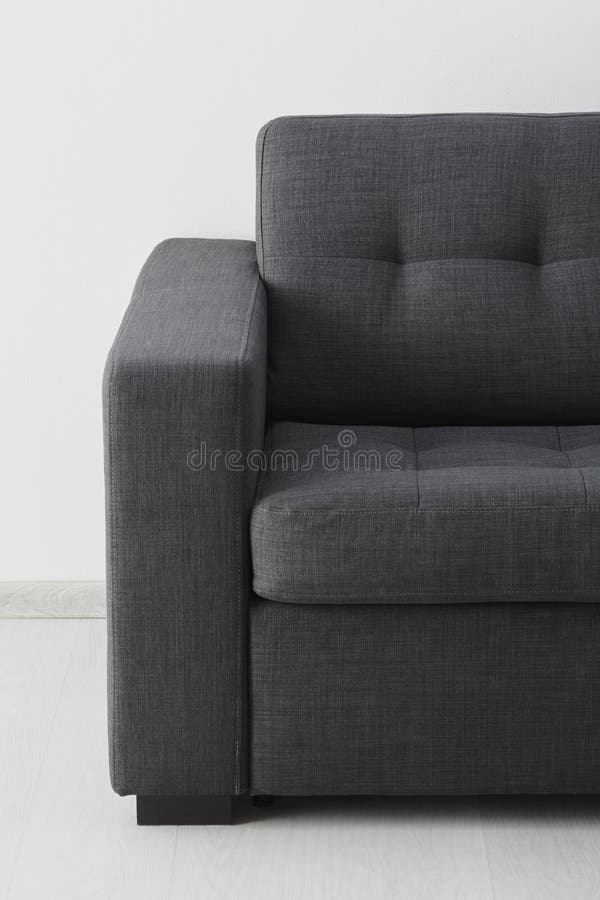 Sofa against the wall stock image. Image of modern, interior 185500467