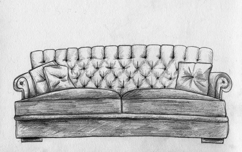Sofa Pencil Sketch Stock Illustrations – 337 Sofa Pencil Sketch Stock