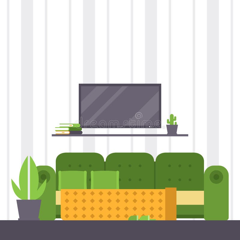 Sofa vector furniture couch seat furnished interior design of living-room at apartment home illustration furnishing vector illustration Sofa vector furniture couch seat furnished interior design of living-room at apartment home illustration furnishing vector illustration