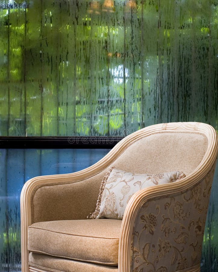 Sofa in wet day