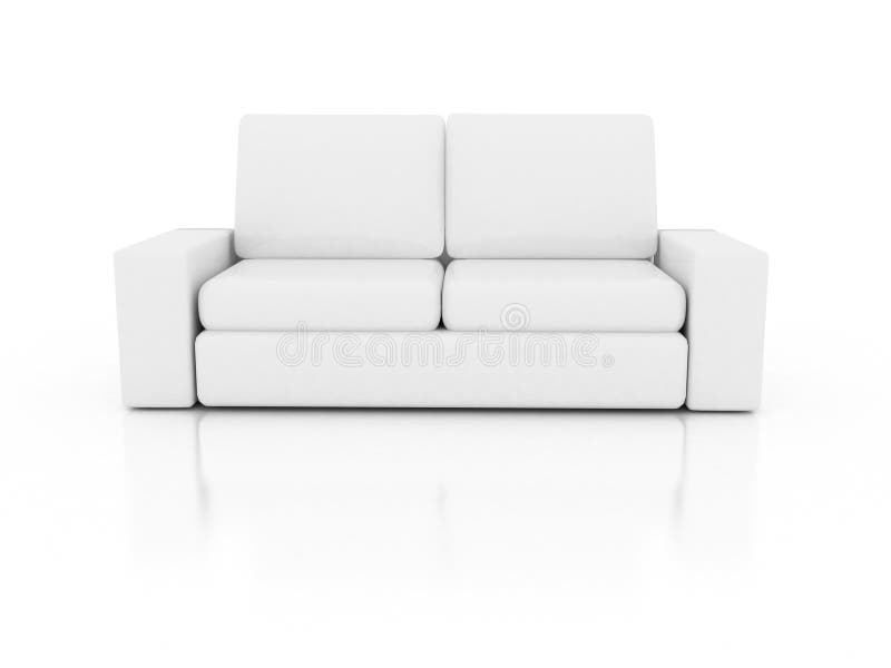Sofa on white.