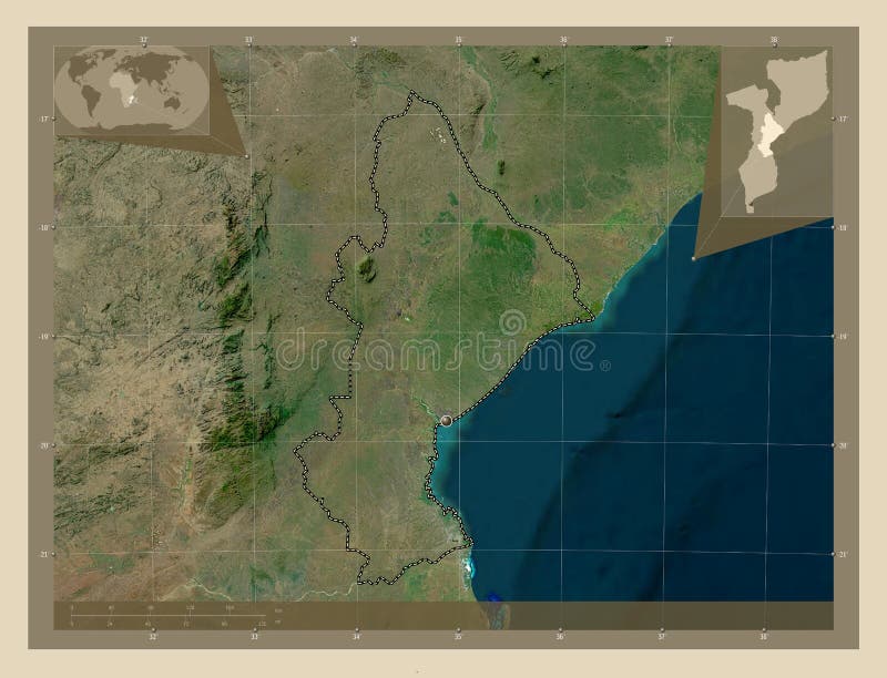 Sofala, Mozambique. Highres Satellite. Capital Stock Illustration Illustration of