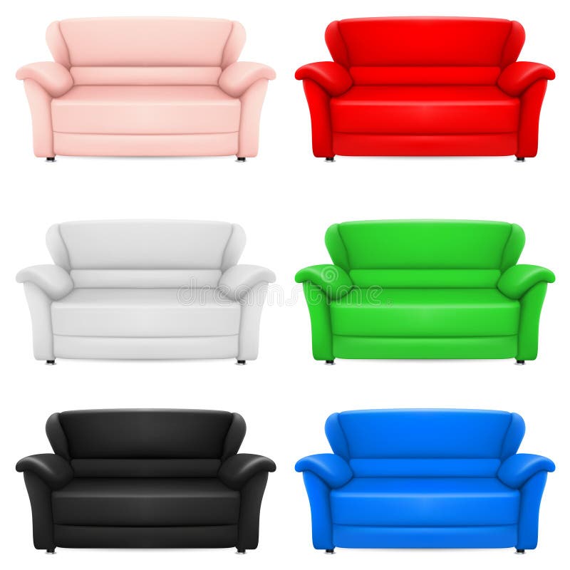 Sofas vector illustration