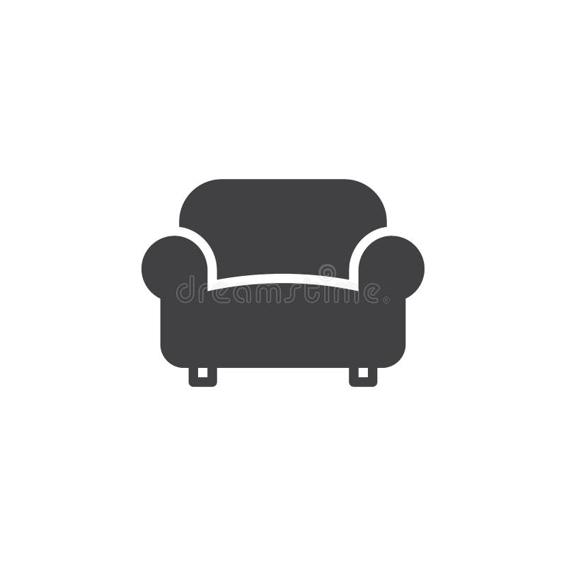 Sofa, couch icon vector, filled flat sign, solid pictogram isolated on white. Furniture symbol, logo illustration. Sofa, couch icon vector, filled flat sign, solid pictogram isolated on white. Furniture symbol, logo illustration