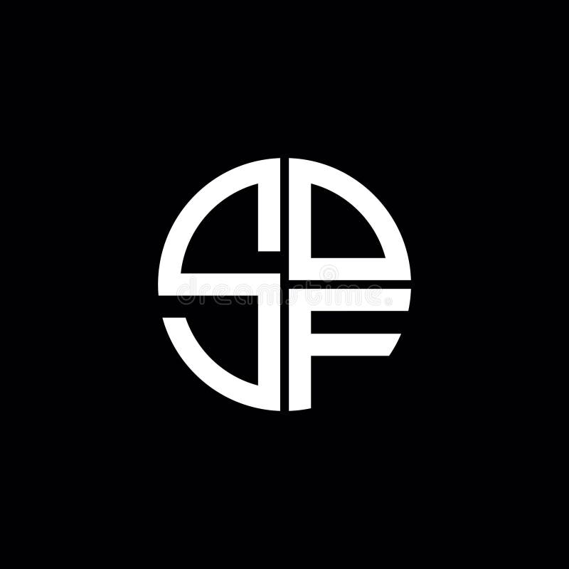 SOF徽标SOF图标SOF单字符SOF字母极简的圆平面独特现代抽象徽标设计 皇族释放例证