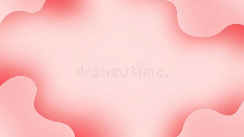 Soft Blurred Pink Abstract Heart Shapes with Gradient Fading Background stock illustration
