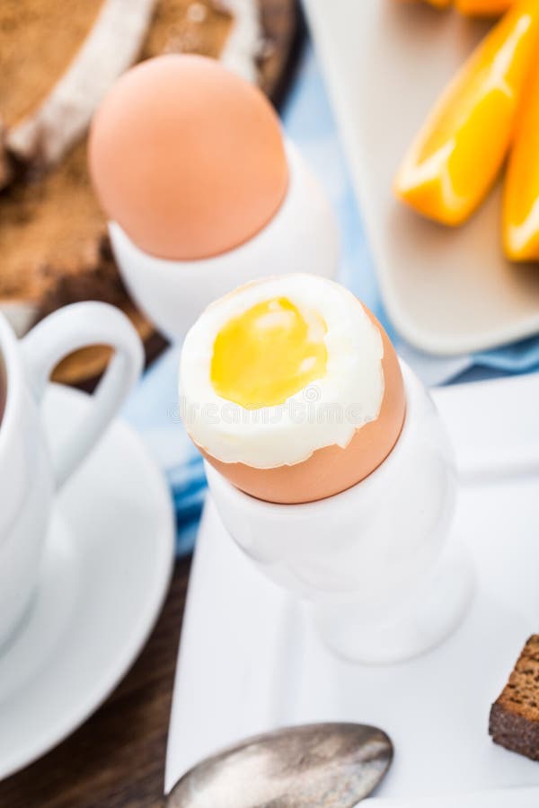 Soft Boiled Egg for Breakfast Stock Image Image of closeup, tasty