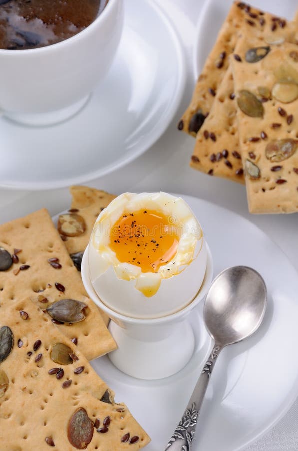 Boiled egg for breakfast stock image. Image of cups, place - 99114765