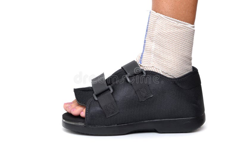 Compression Boot or Soft Cast Footwear Stock Photo Image of broken