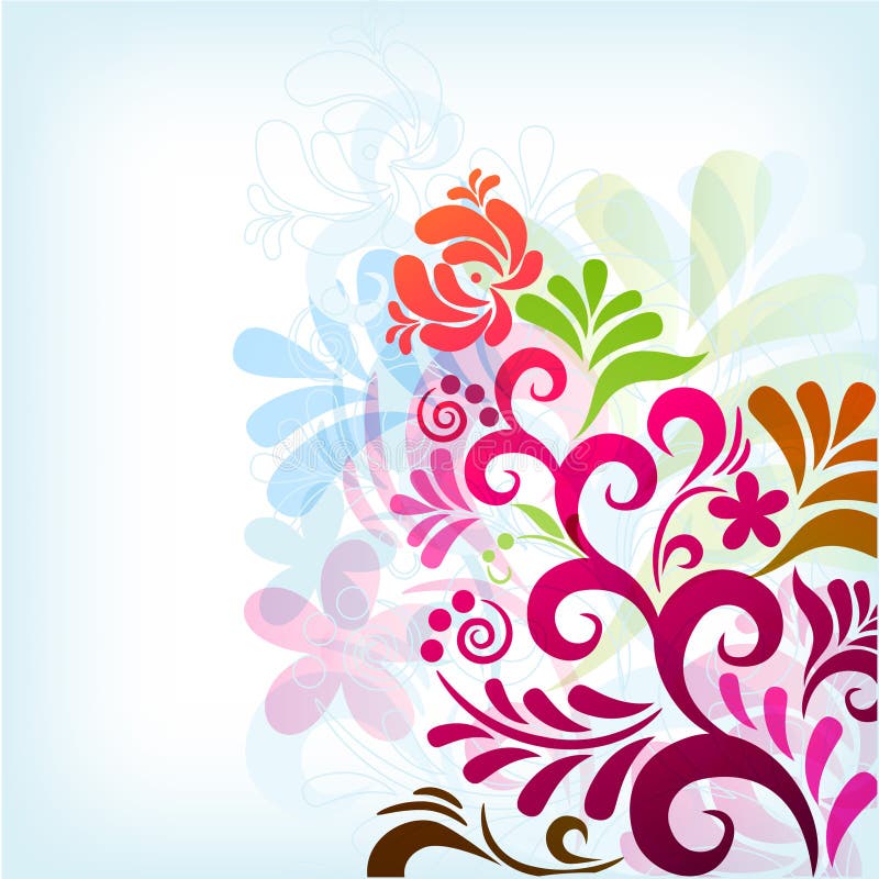 Soft classic floral background