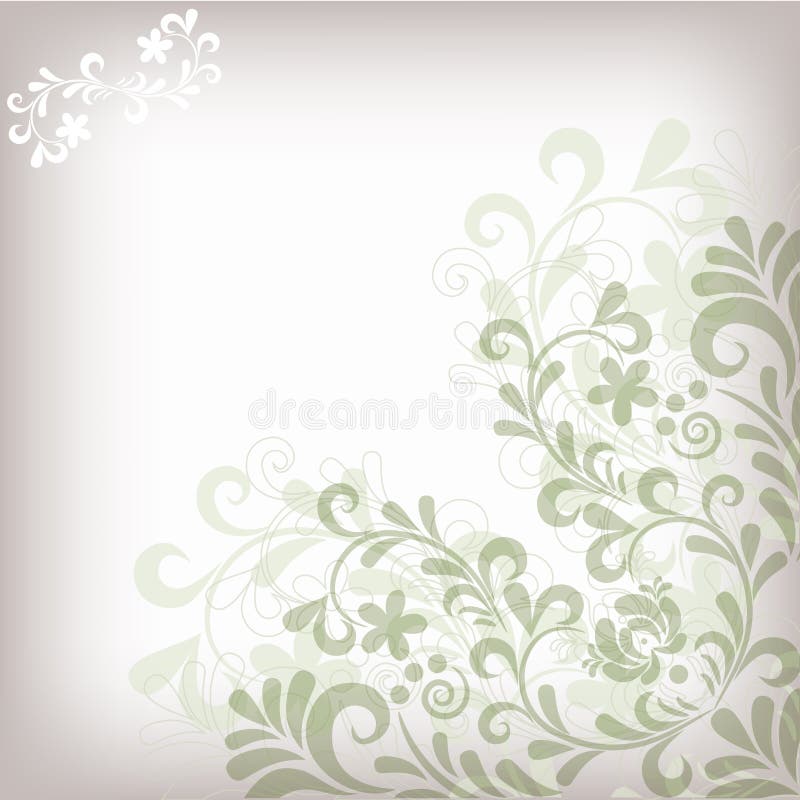 Soft classic floral background