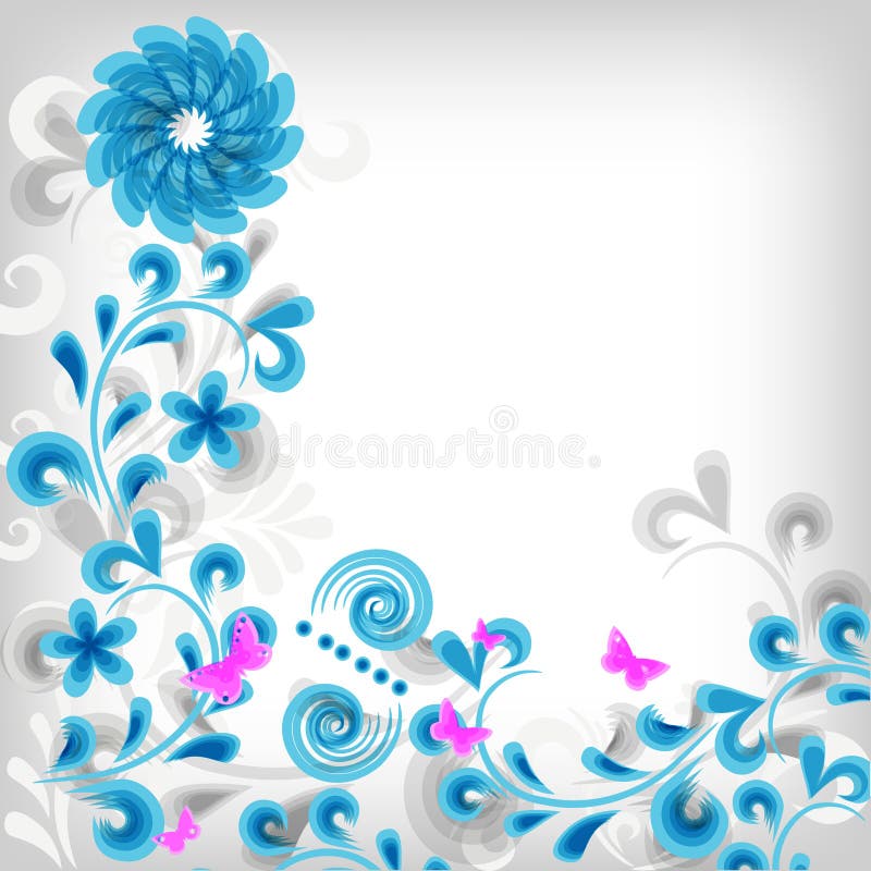 Soft classic floral background