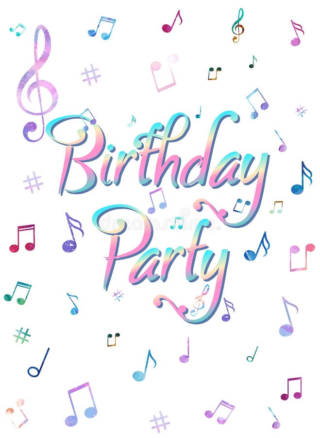 Happy Birthday Music Notes Stock Illustrations – 432 Happy Birthday