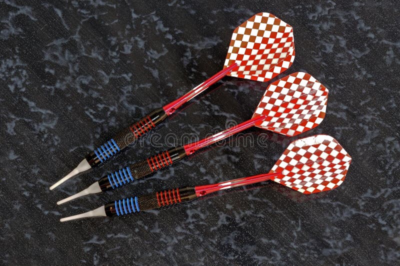 Soft dip darts. stock photo