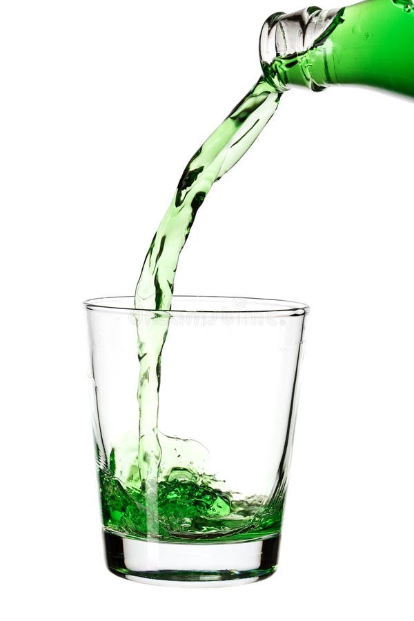 Green soft drink stock photo. Image of drop, clean, crystal - 17780816