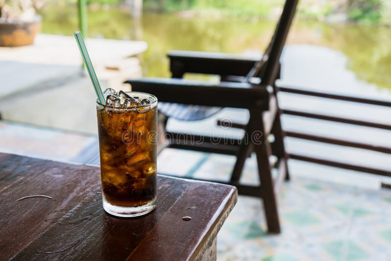Soft Drinks in Glasses.Cool Drinks Quench Thirst Stock Photo Image of