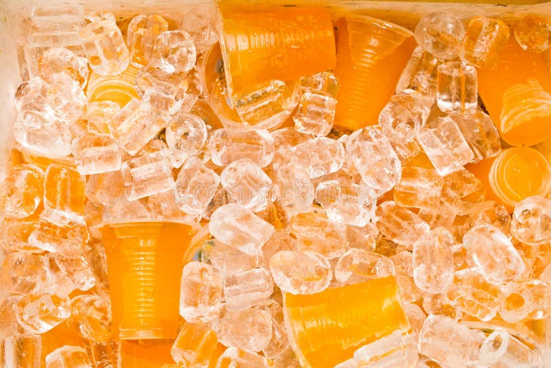 Soft Drinks in Plastic Cups Stock Photo Image of lemonade, orange