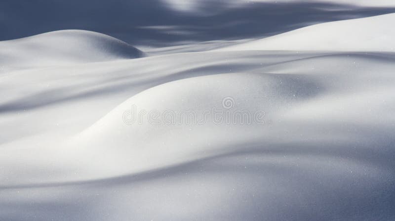 Soft dunes in the snow