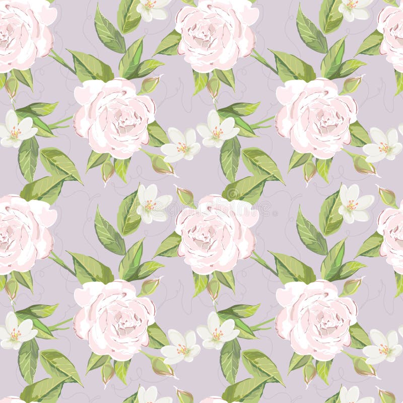 Soft floral pattern stock vector. Illustration of natural 56825384