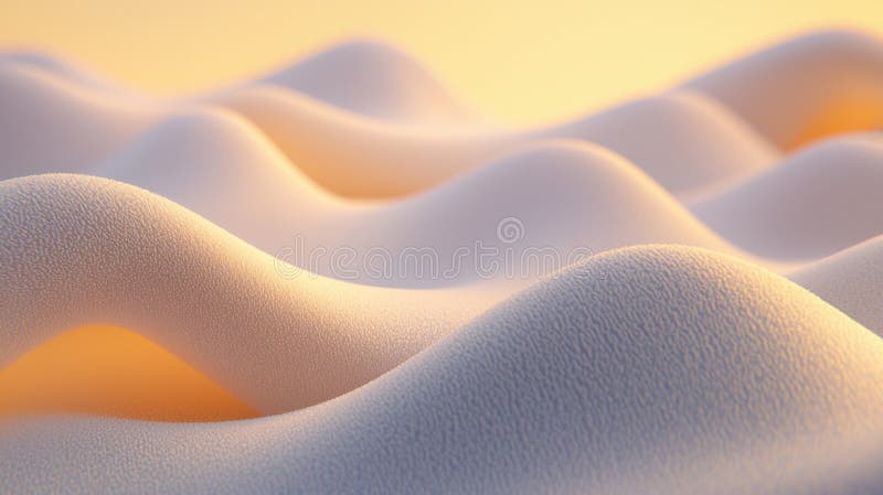 Soft, fluffy clouds in a serene landscape. stock photo