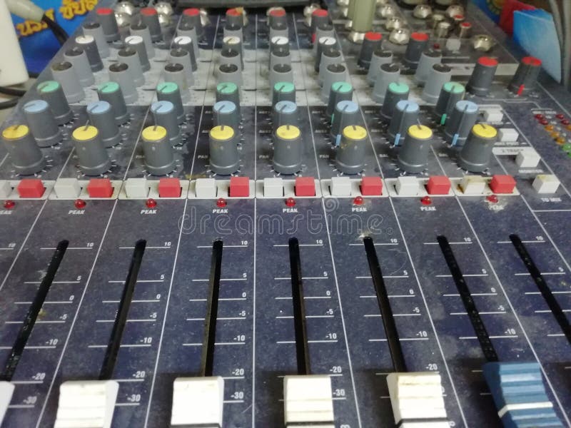This is sound control in the control room. stock photography This is sound control in the control room. stock photography