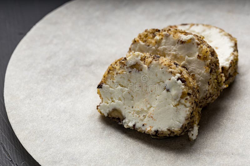 Soft Fresh Cheese for Breakfast on White Paper Stock Image Image of