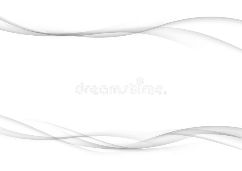 Soft futuristic mild fashion grey gradient swoosh over white royalty free illustration