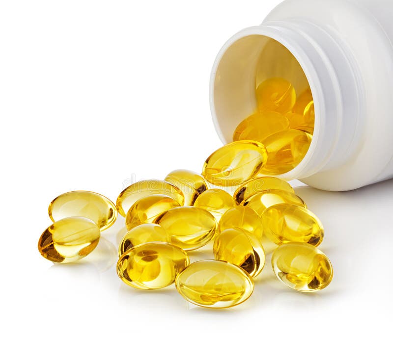 Soft gels pills with Omega-3 oil.