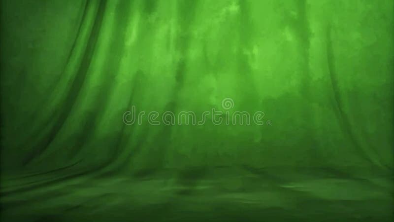Green fabric backdrop vector illustration
