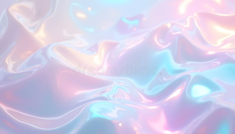 Soft Iridescent Fluid Texture. Generative AI royalty free illustration
