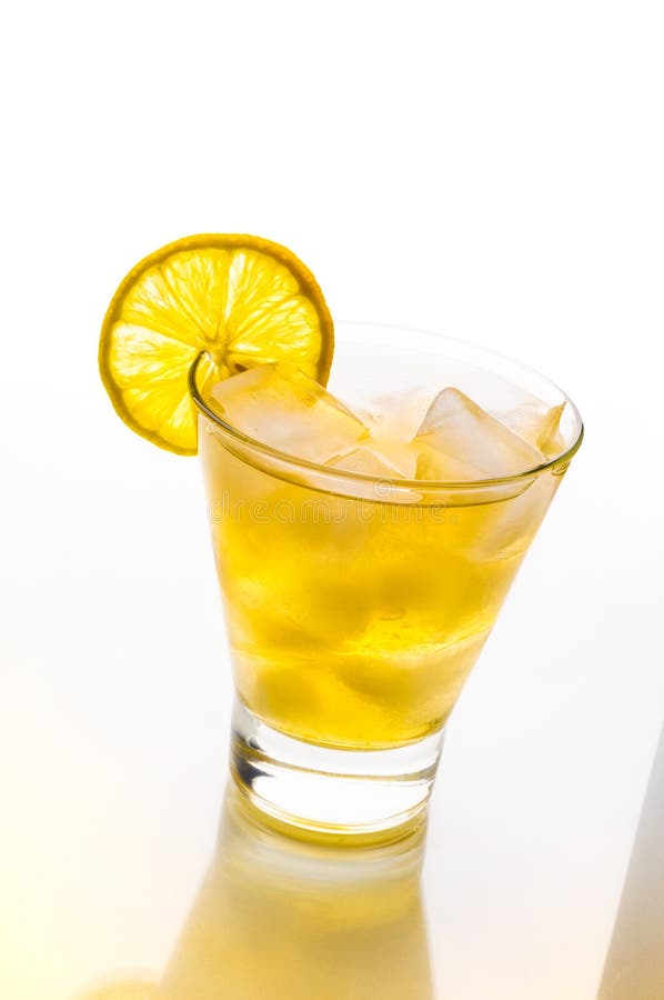 Soft Lemon Cocktail stock image. Image of white, martini 35351955