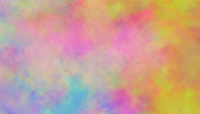 Soft pastel colors blending on textured canvas, creating dreamy artistic gradient background with subtle vibrant hues stock images