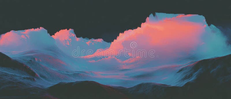 Soft pastel gradient overlay texture with soothing colors and abstract forms. Gentle pastel gradients create a soothing overlay texture with abstract shapes and colors. AI generated