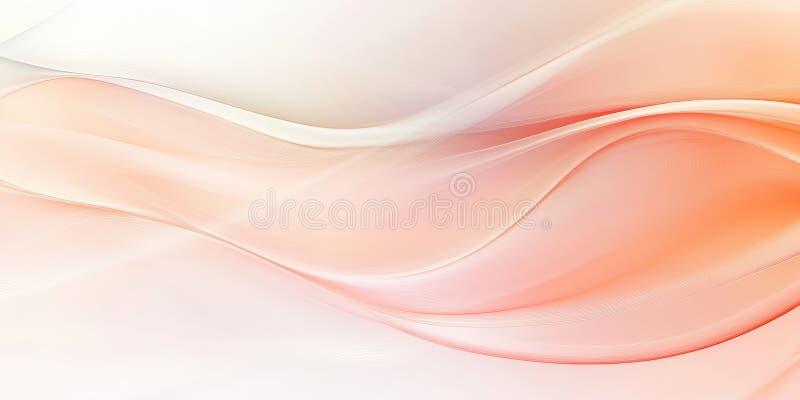 Soft peach waves create elegant abstract background, gentle waves flow smoothly. Waves stock illustration