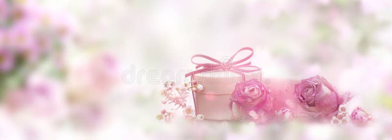 Soft pink still life for mothers day