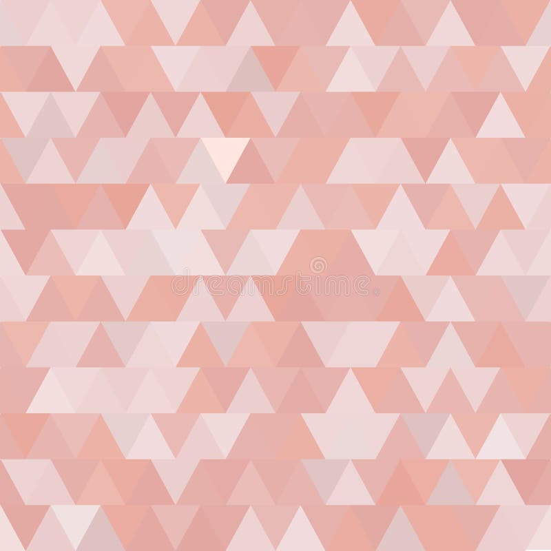Soft Pink Vector Seamless Pattern with Triangles. Abstract Background