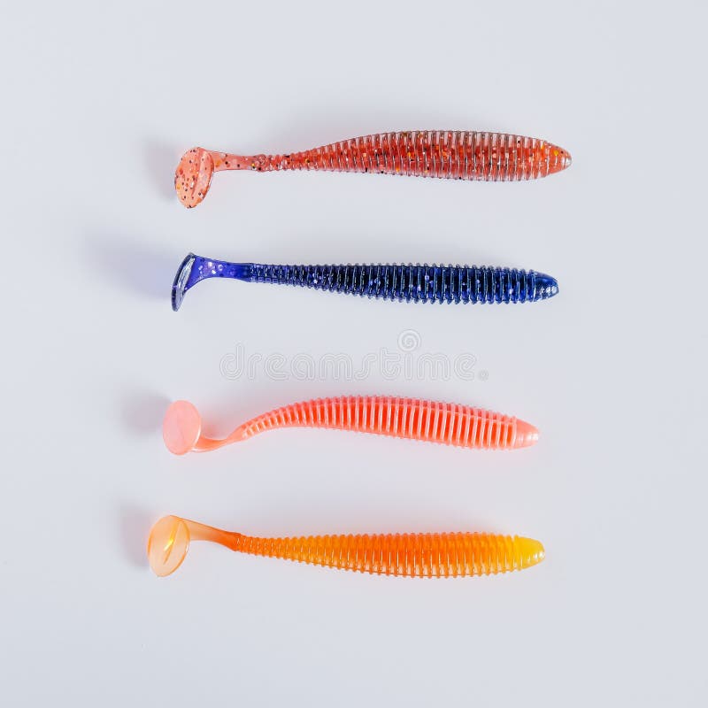 Soft Plastic Twister Baits. Scented and Salted Silicone Bait Lures