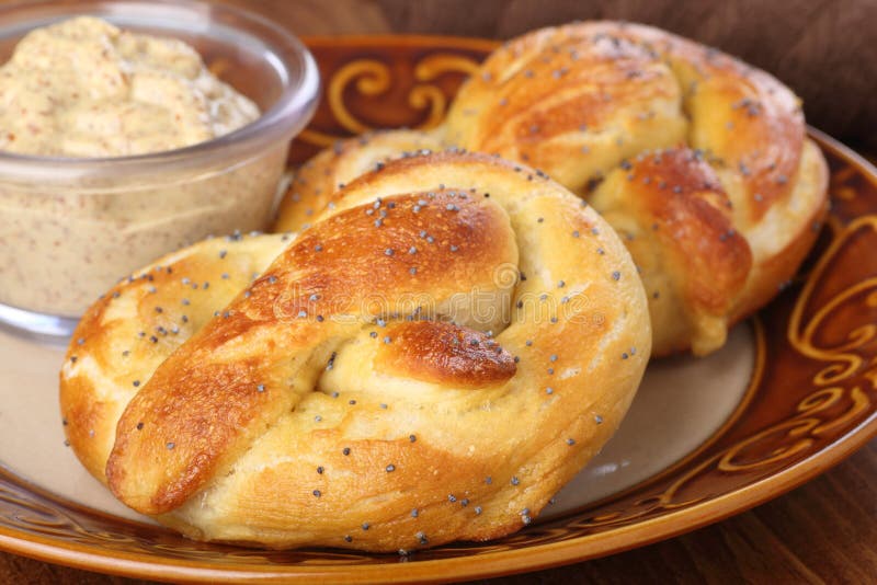 Soft Pretzels Closeup