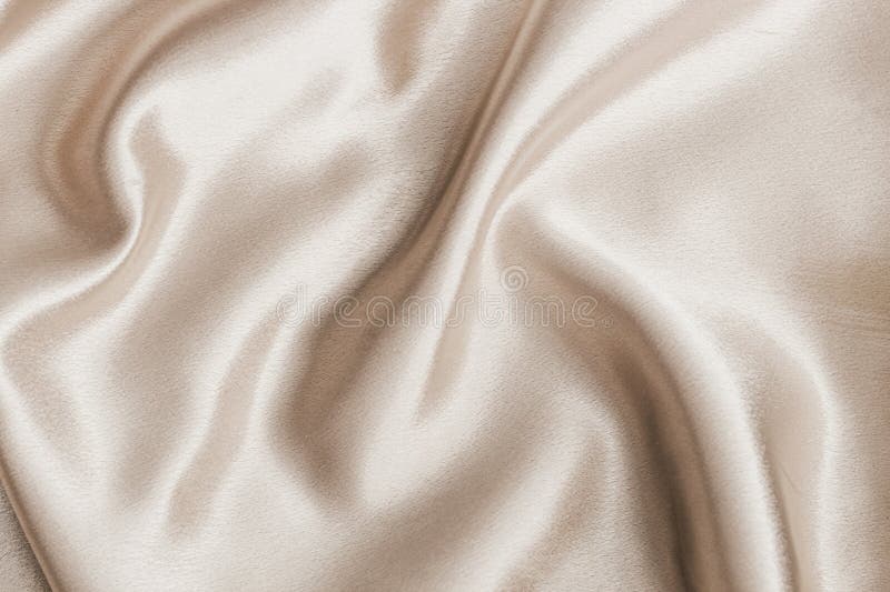 Soft satin fabric draped elegantly with gentle folds and a smooth surface