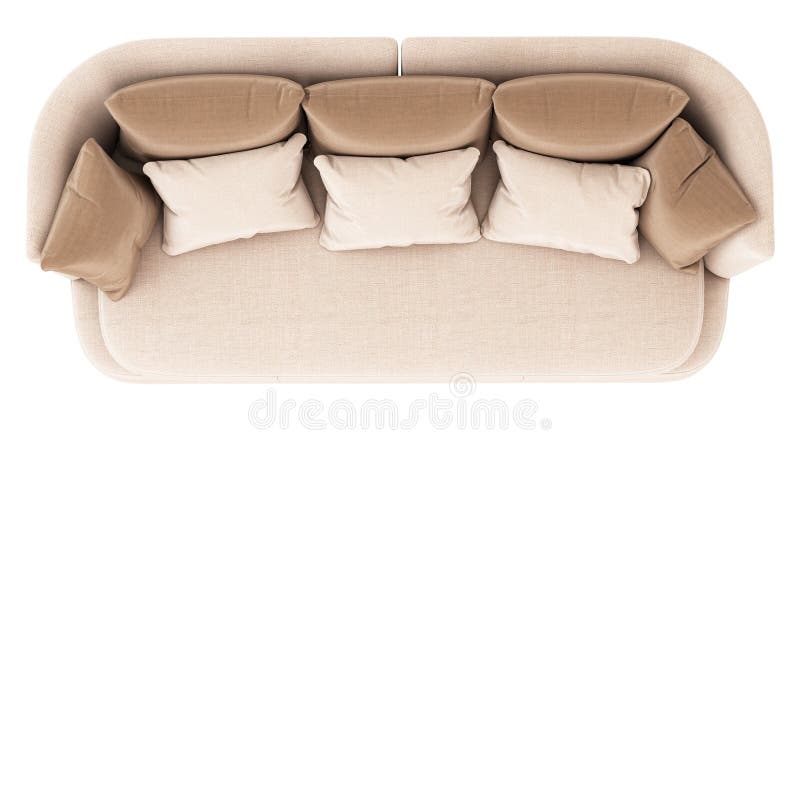Rendering Sofa Top View White Stock Illustrations 797 Rendering Sofa