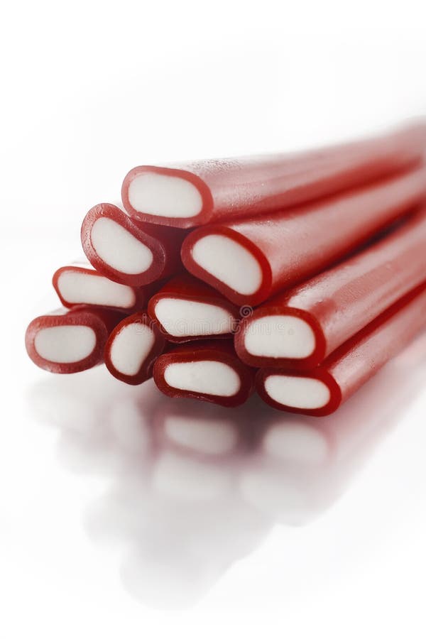 Soft sticks bundle colored licorice royalty free stock photography