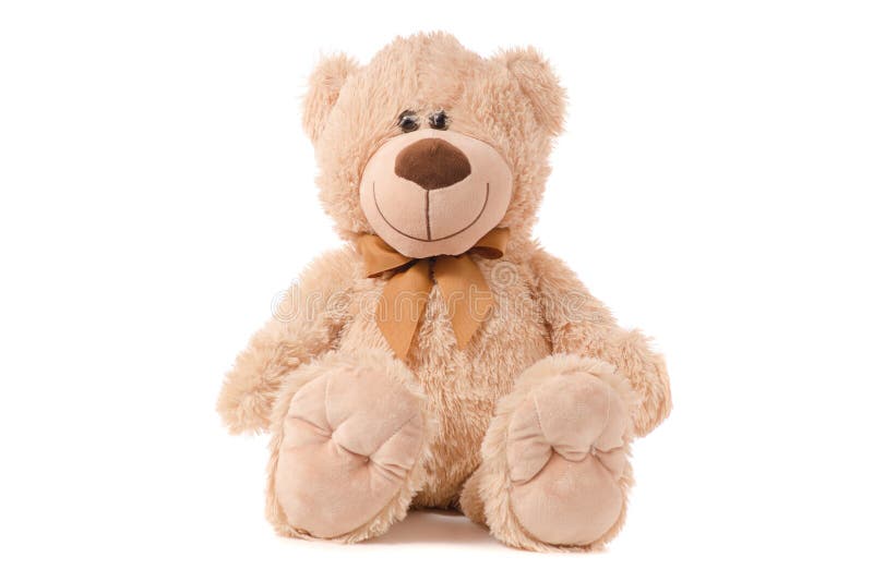 Soft toy beige bear royalty free stock photography Soft toy beige bear royalty free stock photography