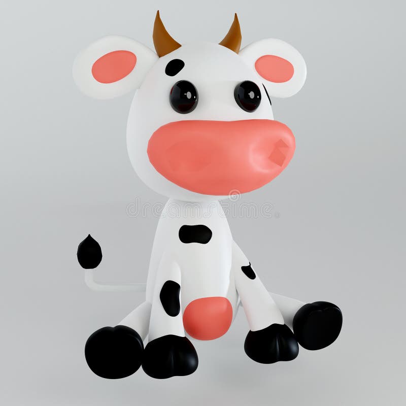 Soft toy cow cartoon style stock illustration. Illustration of sitting - 175773416 Soft toy cow cartoon style stock illustration. Illustration of sitting - 175773416